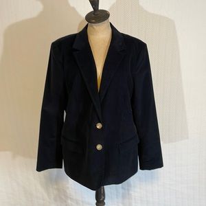 Lafayette Navy Velvet Blazer